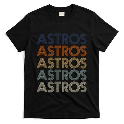 A.S.T.R.O.S Retro Style 70s 80s First Name T-Shirt