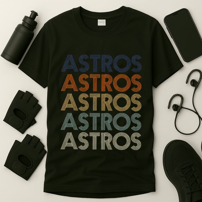 A.S.T.R.O.S Retro Style 70s 80s First Name T-Shirt