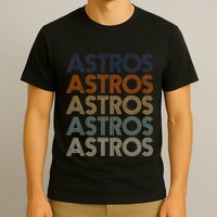 A.S.T.R.O.S Retro Style 70s 80s First Name T-Shirt