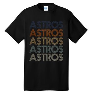 A.S.T.R.O.S Retro Style 70s 80s First Name Tall T-Shirt