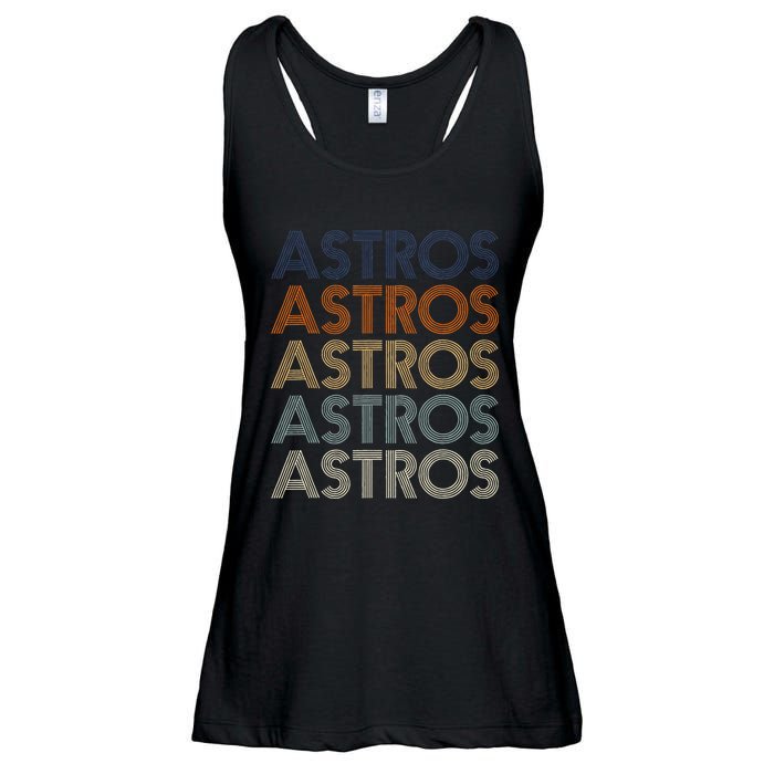 A.S.T.R.O.S Retro Style 70s 80s First Name Ladies Essential Flowy Tank