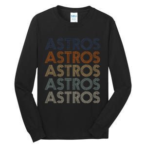 A.S.T.R.O.S Retro Style 70s 80s First Name Tall Long Sleeve T-Shirt