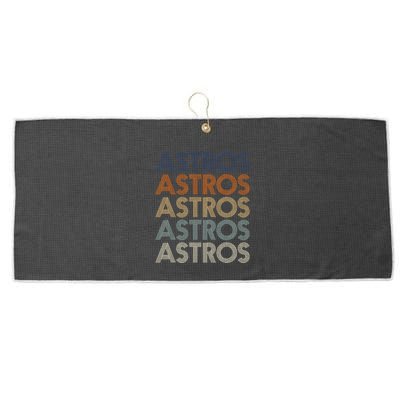A.S.T.R.O.S Retro Style 70s 80s First Name Large Microfiber Waffle Golf Towel
