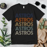 A.S.T.R.O.S Retro Style 70s 80s First Name Premium T-Shirt