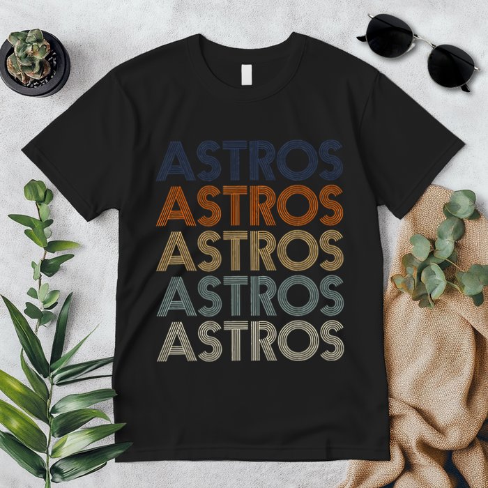 A.S.T.R.O.S Retro Style 70s 80s First Name Premium T-Shirt