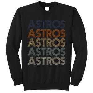 A.S.T.R.O.S Retro Style 70s 80s First Name Tall Sweatshirt