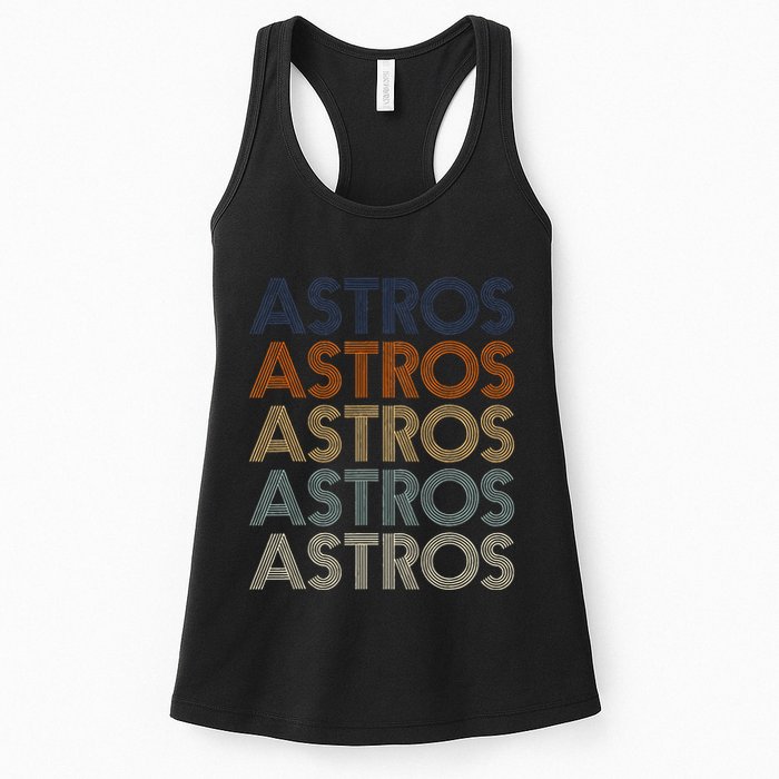A.S.T.R.O.S Retro Style 70s 80s First Name Womens Tank Top