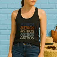 A.S.T.R.O.S Retro Style 70s 80s First Name Womens Tank Top