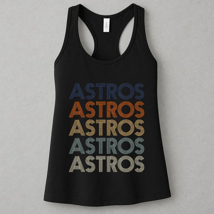 A.S.T.R.O.S Retro Style 70s 80s First Name Womens Tank Top