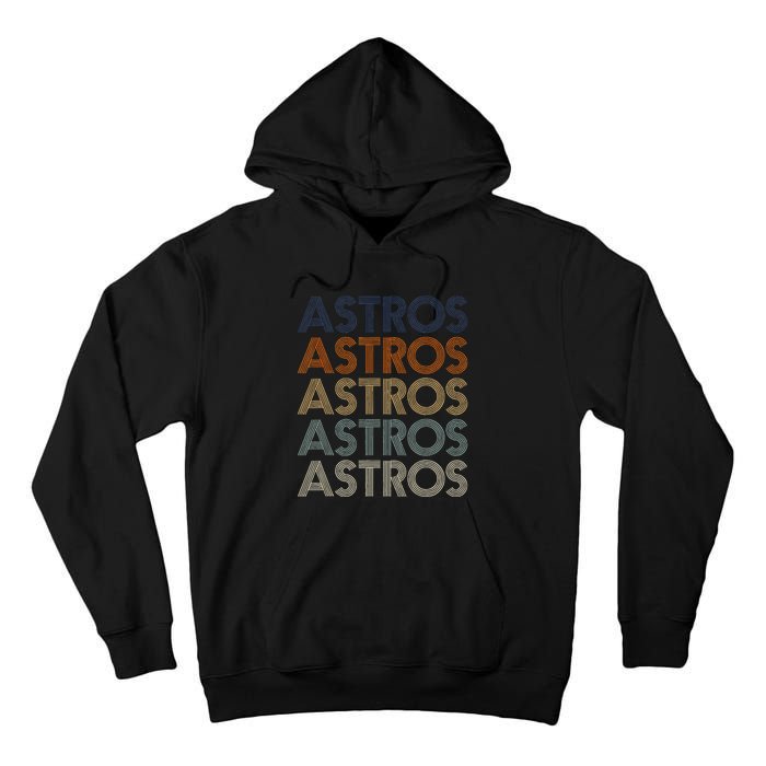 A.S.T.R.O.S Retro Style 70s 80s First Name Tall Hoodie