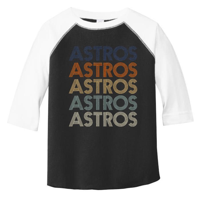 A.S.T.R.O.S Retro Style 70s 80s First Name Toddler Fine Jersey T-Shirt