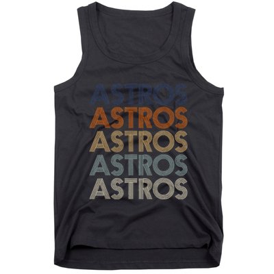 A.S.T.R.O.S Retro Style 70s 80s First Name Tank Top
