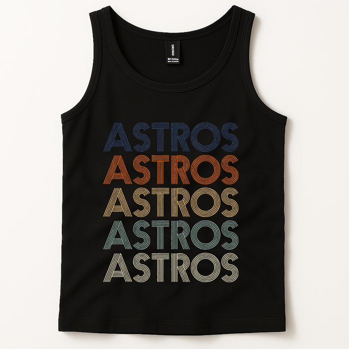A.S.T.R.O.S Retro Style 70s 80s First Name Tank Top