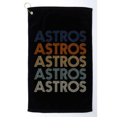 A.S.T.R.O.S Retro Style 70s 80s First Name Golf Towel