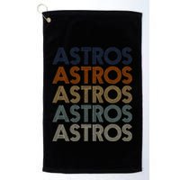 A.S.T.R.O.S Retro Style 70s 80s First Name Golf Towel
