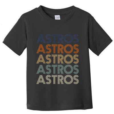 A.S.T.R.O.S Retro Style 70s 80s First Name Toddler T-Shirt