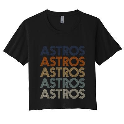 A.S.T.R.O.S Retro Style 70s 80s First Name Crop Top