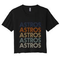 A.S.T.R.O.S Retro Style 70s 80s First Name Crop Top