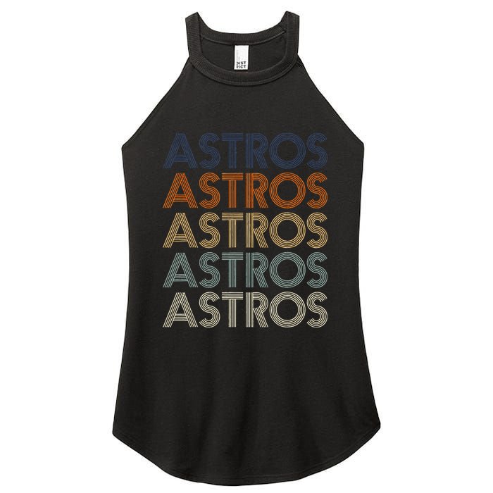 A.S.T.R.O.S Retro Style 70s 80s First Name Women's Perfect Tri Rocker Tank