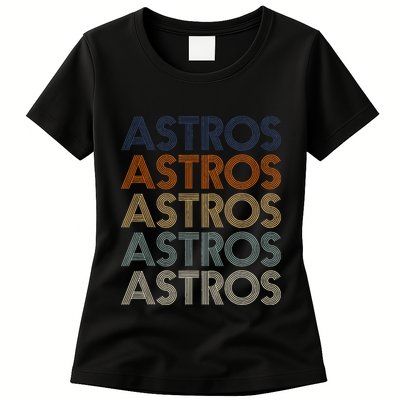 A.S.T.R.O.S Retro Style 70s 80s First Name Womens T-Shirt
