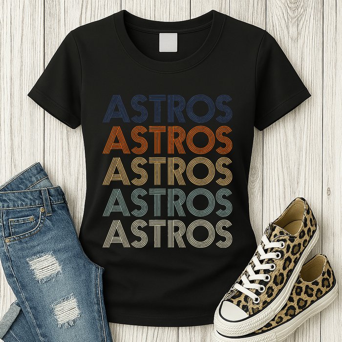 A.S.T.R.O.S Retro Style 70s 80s First Name Womens T-Shirt