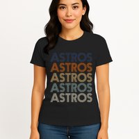 A.S.T.R.O.S Retro Style 70s 80s First Name Womens T-Shirt