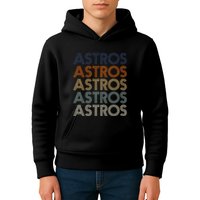 A.S.T.R.O.S Retro Style 70s 80s First Name Kids Hoodie
