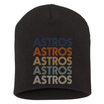 A.S.T.R.O.S Retro Style 70s 80s First Name Short Acrylic Beanie