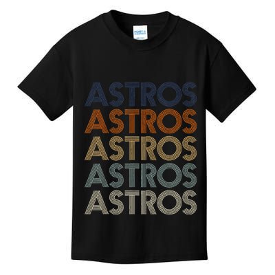 A.S.T.R.O.S Retro Style 70s 80s First Name Kids T-Shirt