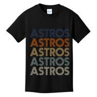 A.S.T.R.O.S Retro Style 70s 80s First Name Kids T-Shirt