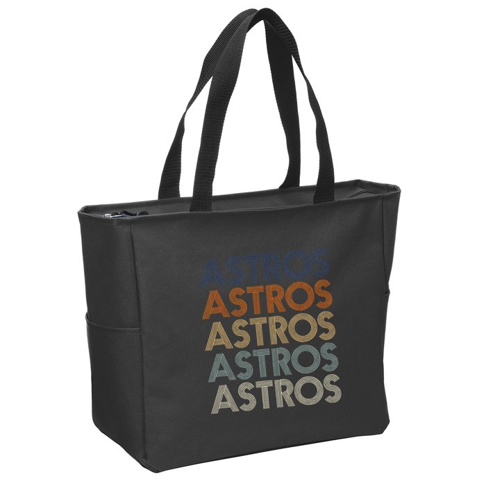 A.S.T.R.O.S Retro Style 70s 80s First Name Zip Tote Bag