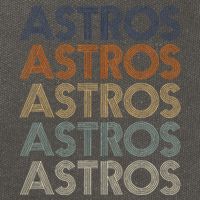 A.S.T.R.O.S Retro Style 70s 80s First Name Cotton Canvas Backpack