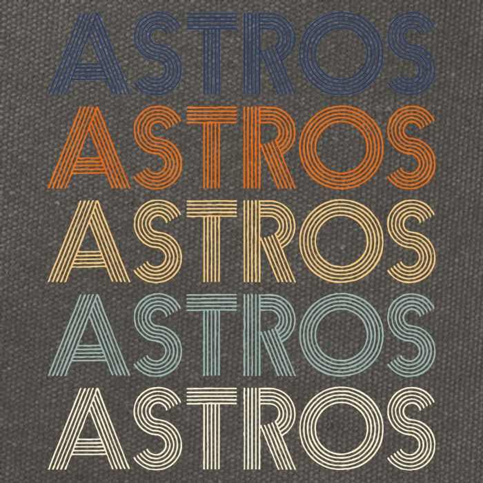 A.S.T.R.O.S Retro Style 70s 80s First Name Cotton Canvas Backpack