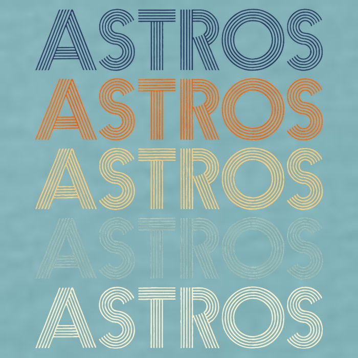 A.S.T.R.O.S Retro Style 70s 80s First Name Sueded Cloud Jersey T-Shirt