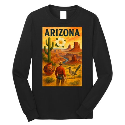 Arizona Retro Sunset Long Sleeve Shirt