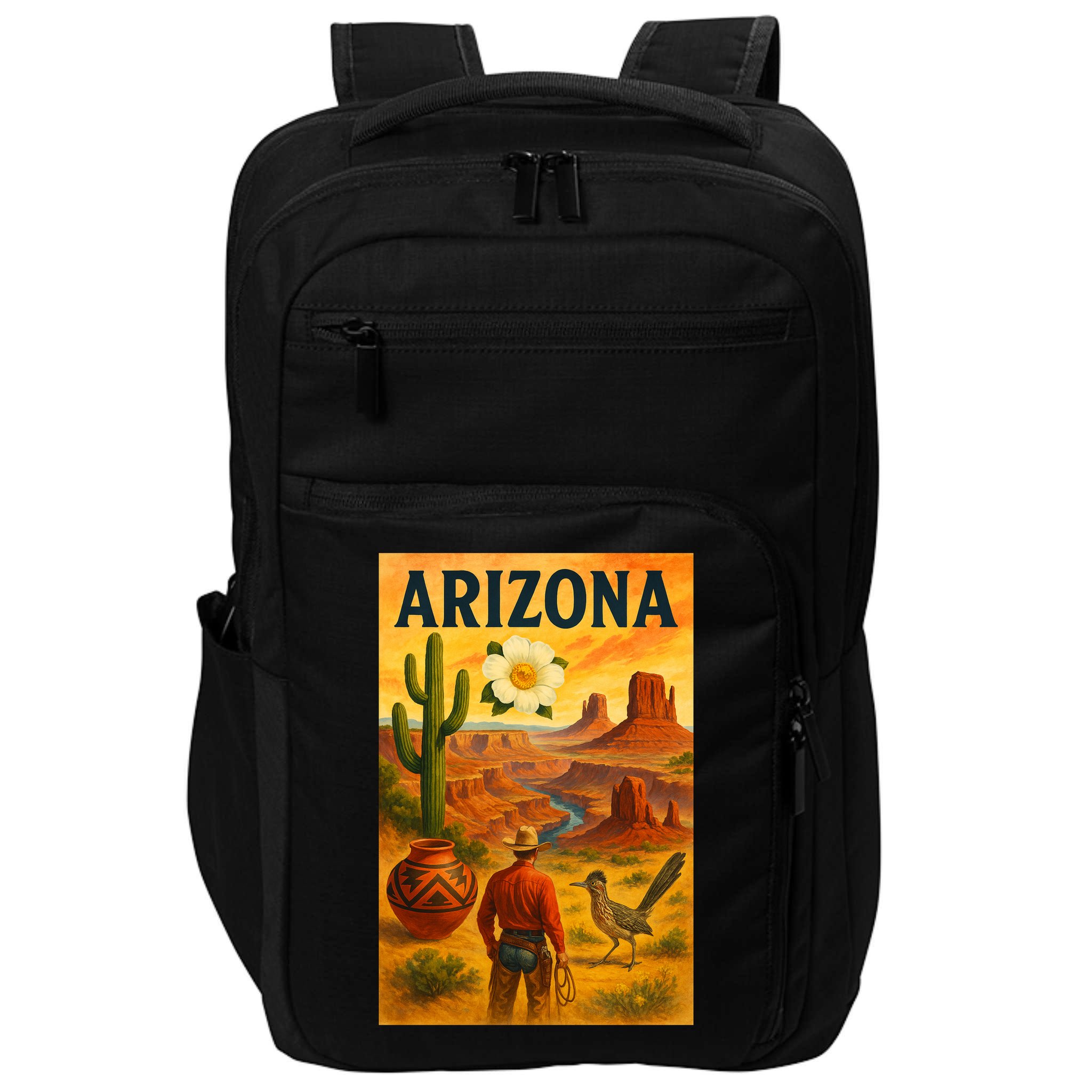 Arizona Retro Sunset Impact Tech Backpack