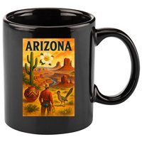 Arizona Retro Sunset 11oz C Handle Ceramic Mug