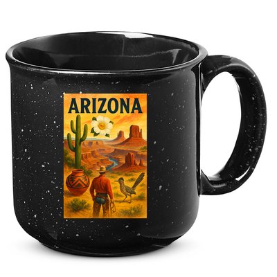 Arizona Retro Sunset 15oz Campfire Ceramic Mug