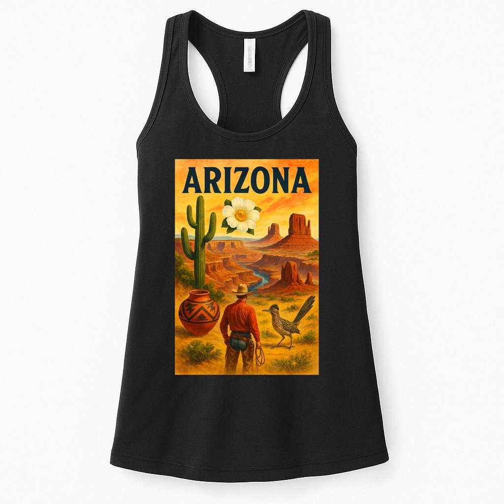 Arizona Retro Sunset Womens Tank Top
