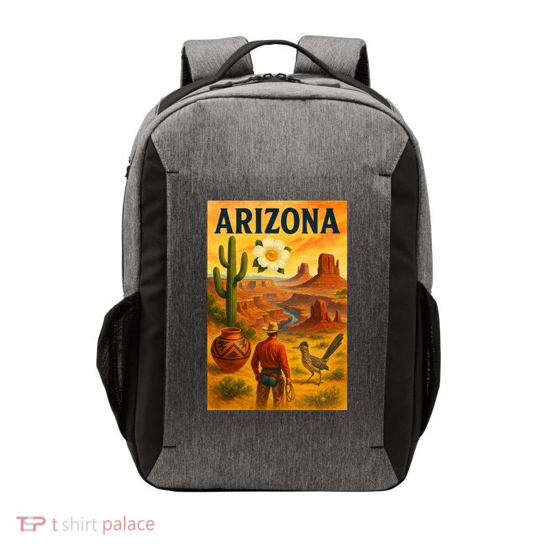 Arizona Retro Sunset Vector Backpack