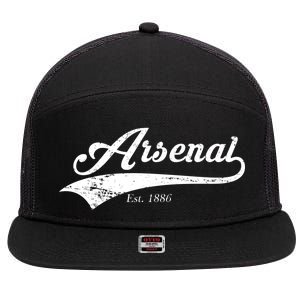 Arsenal Est. 1886 London Soccer 7 Panel Mesh Trucker Snapback Hat