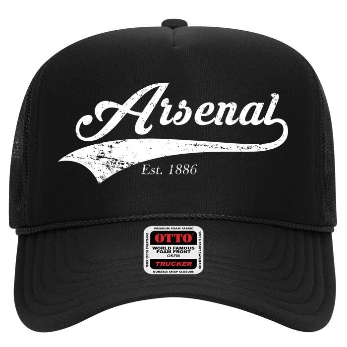 Arsenal Est. 1886 London Soccer High Crown Mesh Back Trucker Hat