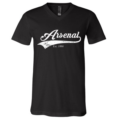 Arsenal Est. 1886 London Soccer V-Neck T-Shirt