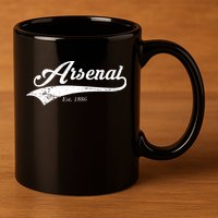 Arsenal Est. 1886 London Soccer 11oz C Handle Ceramic Mug
