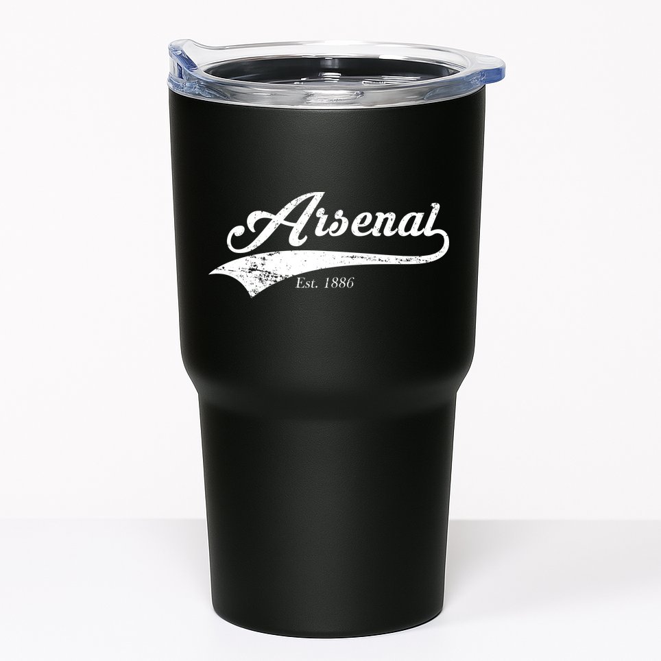 Arsenal Est. 1886 London Soccer Tumbler