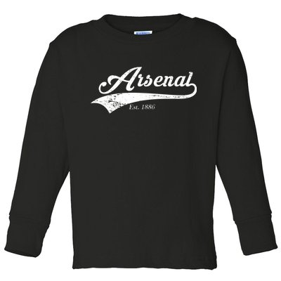 Arsenal Est. 1886 London Soccer Toddler Long Sleeve Shirt