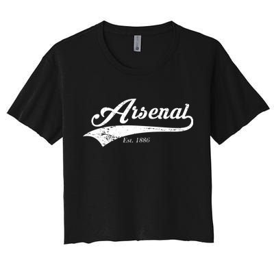 Arsenal Est. 1886 London Soccer Women's Crop Top Tee