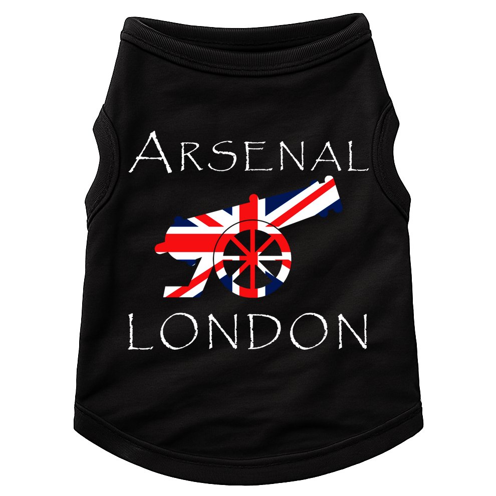 Arsenal London Soccer Jersey Cannon Union Jack  Doggie Tank