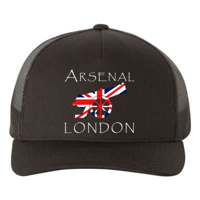 Arsenal London Soccer Jersey Cannon Union Jack  Yupoong Adult 5-Panel Trucker Hat