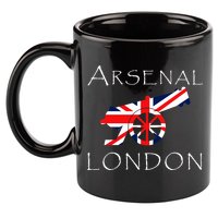 Arsenal London Soccer Jersey Cannon Union Jack  11oz C Handle Ceramic Mug